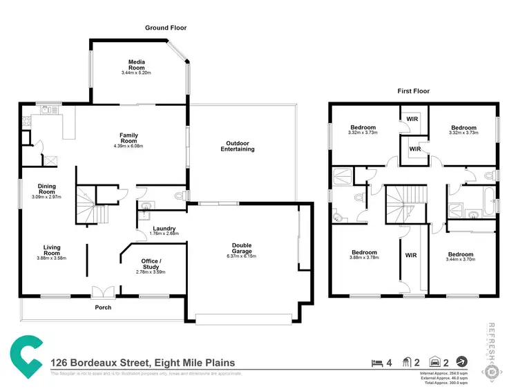 Floorplan of Homely house listing, 126 Bordeaux Street, Eight Mile Plains QLD 4113