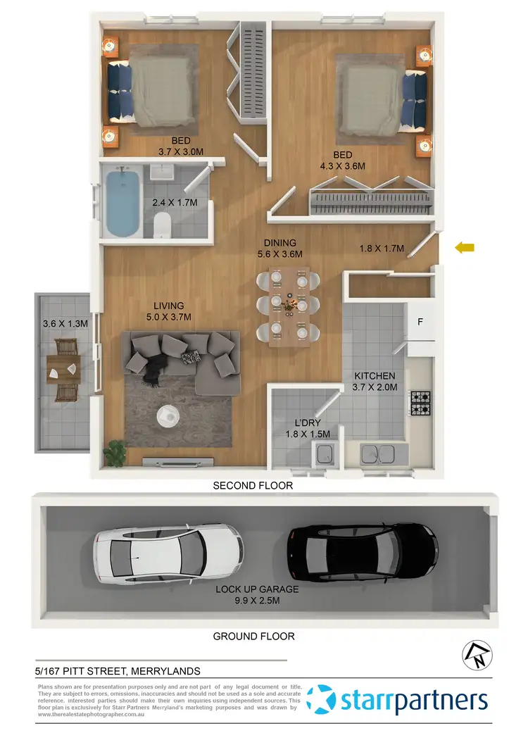 Floorplan of Homely unit listing, 5/167 Pitt Street, Merrylands NSW 2160