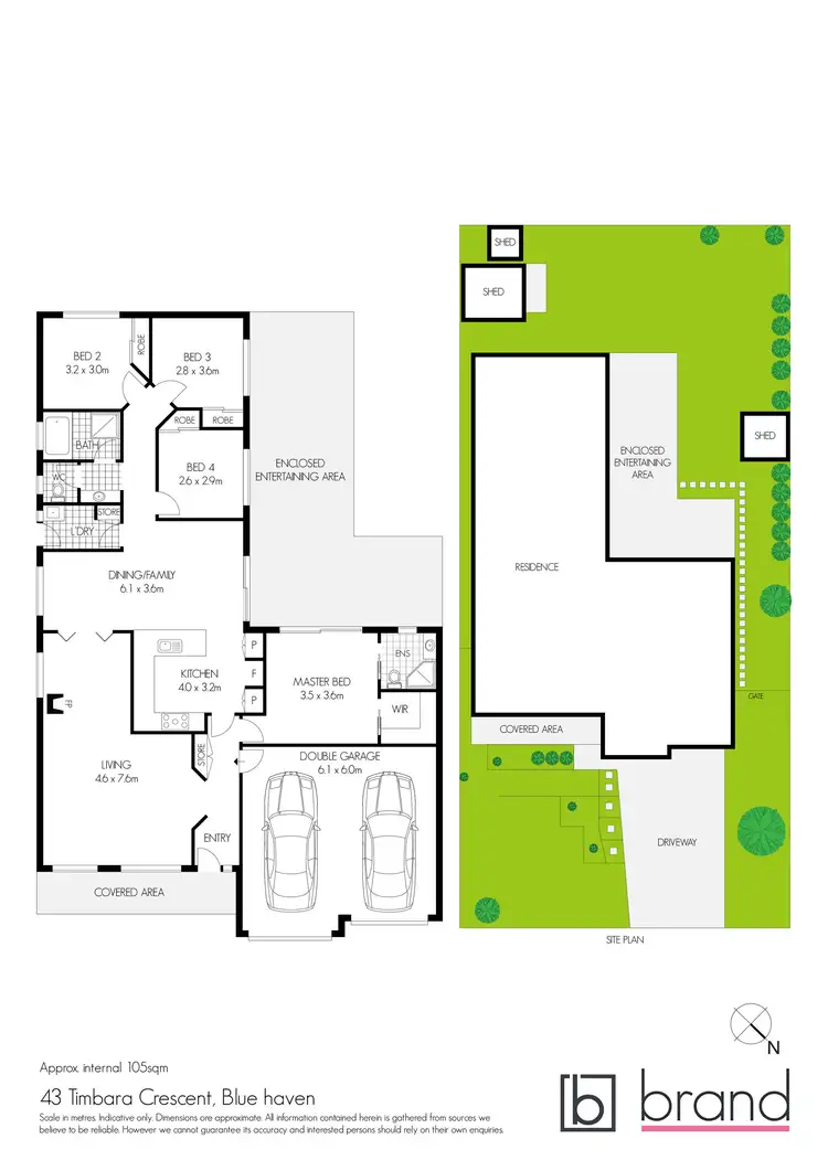 Floorplan of Homely house listing, 43 Timbara Crescent, Blue Haven NSW 2262