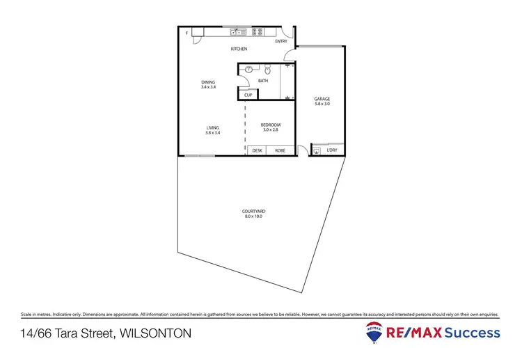 Floorplan of Homely unit listing, 14/66 Tara Street, Wilsonton QLD 4350