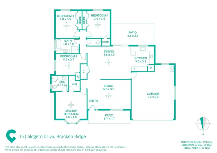 Floorplan of Homely house listing, 15 Calogero Drive, Bracken Ridge QLD 4017