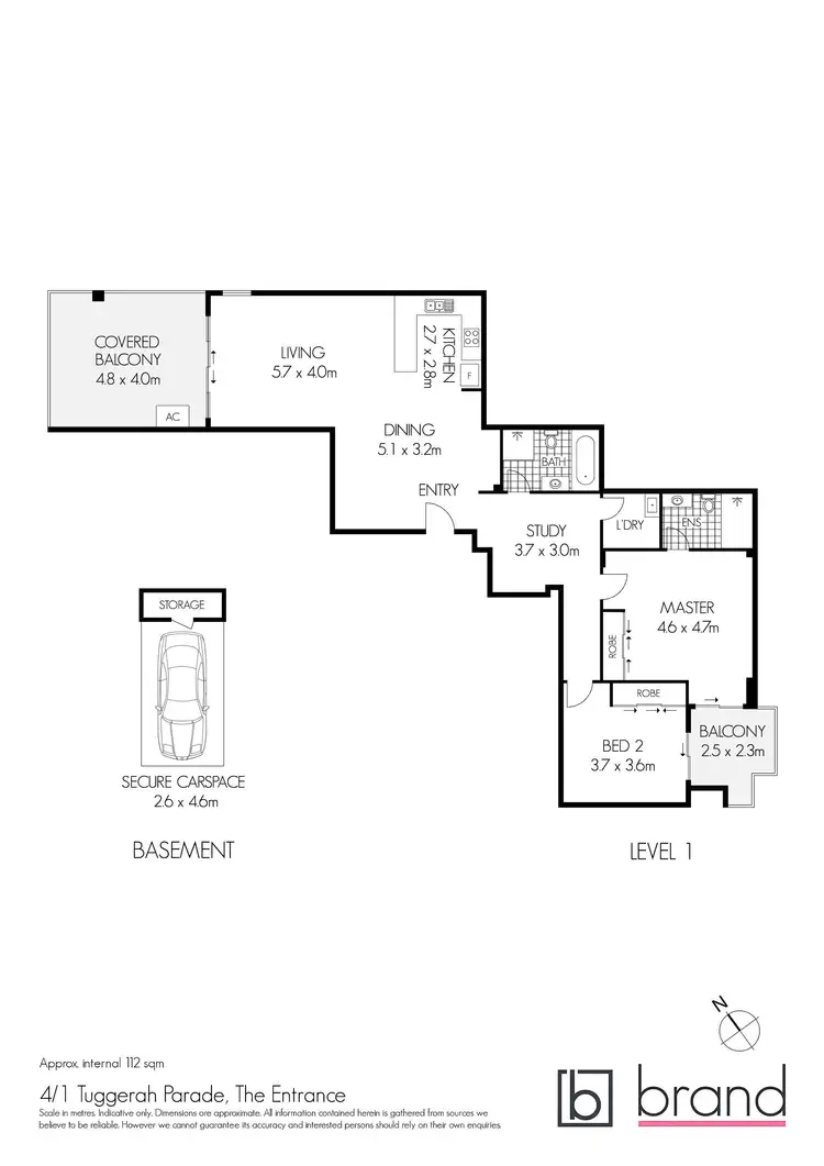 Floorplan of Homely apartment listing, 4/1 Tuggerah Parade, The Entrance NSW 2261
