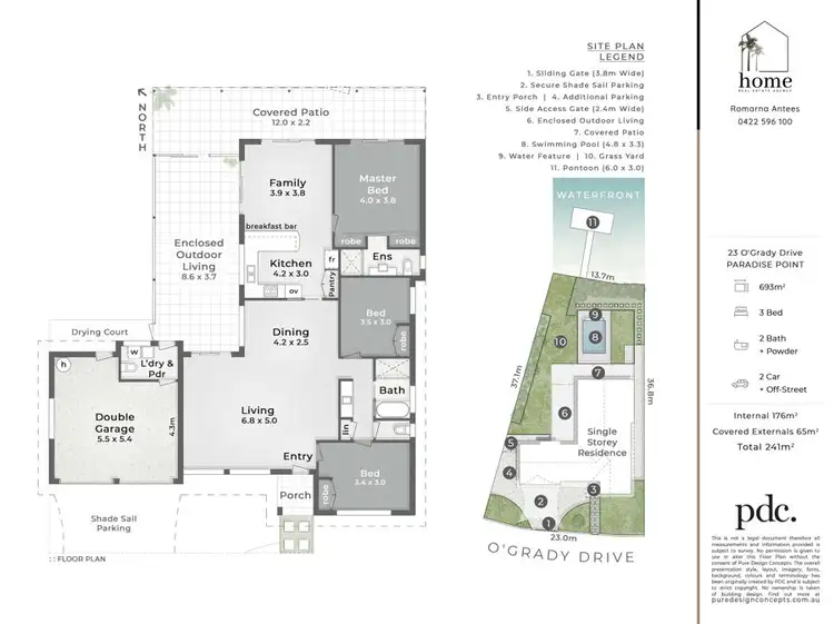 Floorplan of Homely house listing, 23 O'Grady Drive, Paradise Point QLD 4216