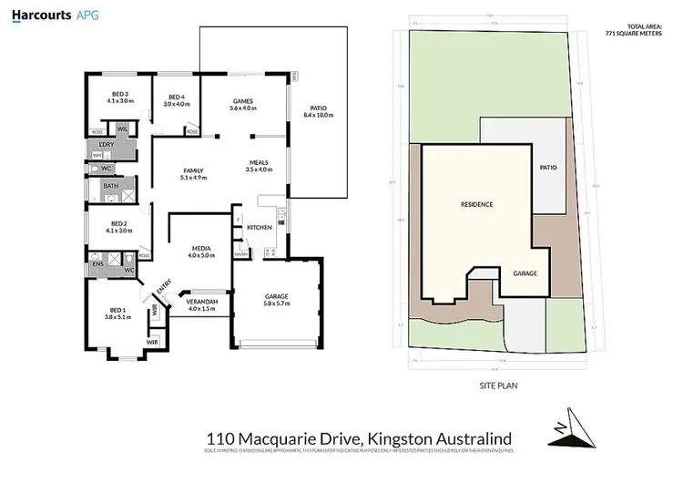 Floorplan of Homely house listing, 110 Macquarie Drive, Australind WA 6233