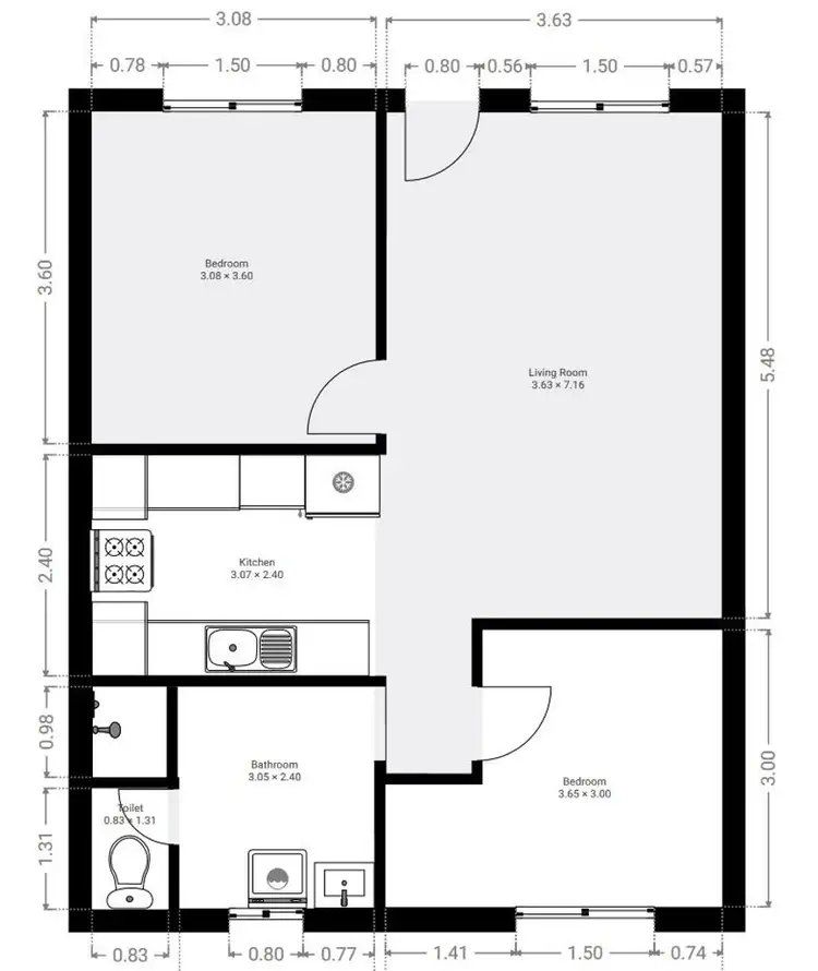 Floorplan of Homely house listing, 3/21 Greensell Street, Bunbury WA 6230