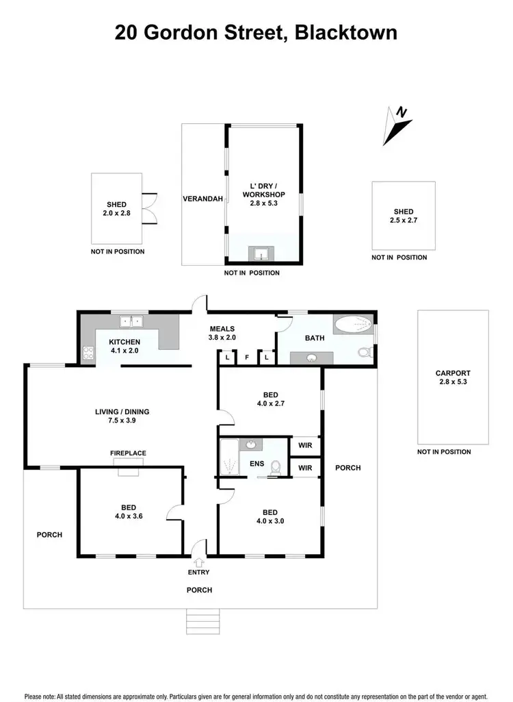 Floorplan of Homely house listing, 20 Gordon Street, Blacktown NSW 2148