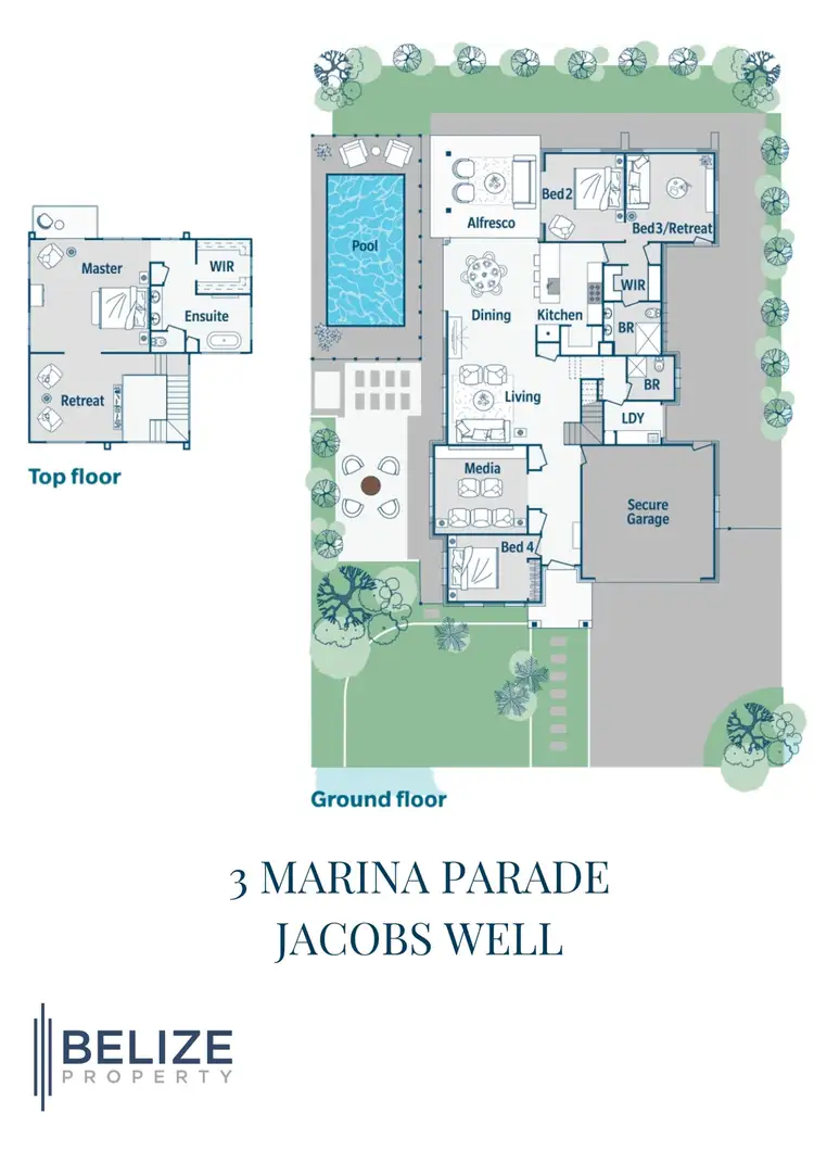 Floorplan of Homely house listing, 3 Marina Parade, Jacobs Well QLD 4208