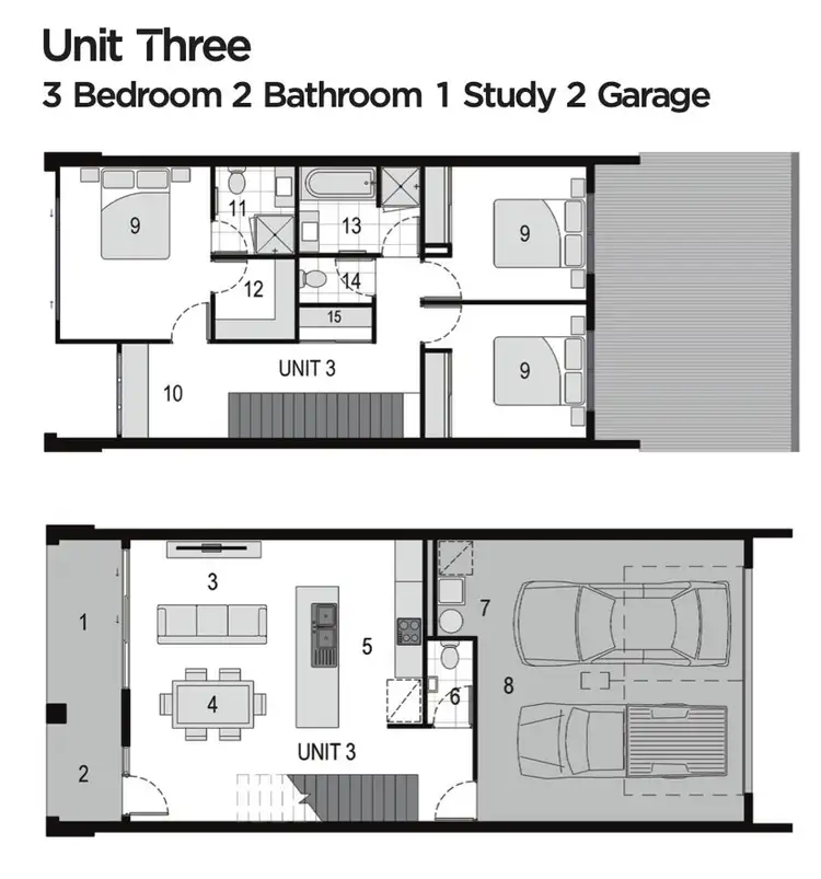 Floorplan of Homely house listing, 3/3 Gatina Crescent, Coomera QLD 4209
