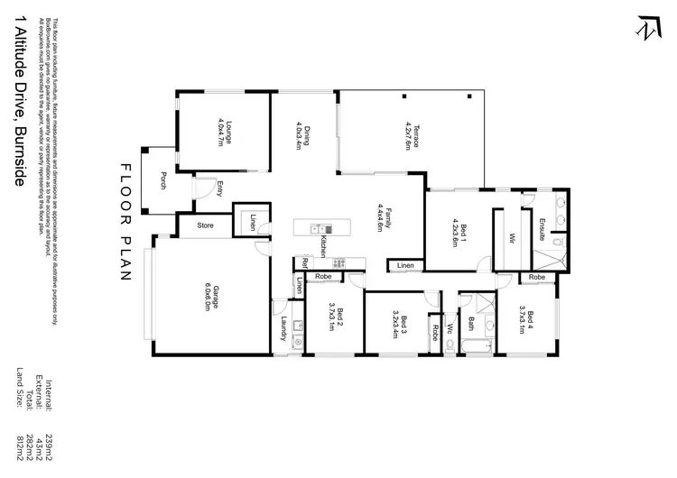 Floorplan of Homely house listing, 1 Altitude Drive, Burnside QLD 4560