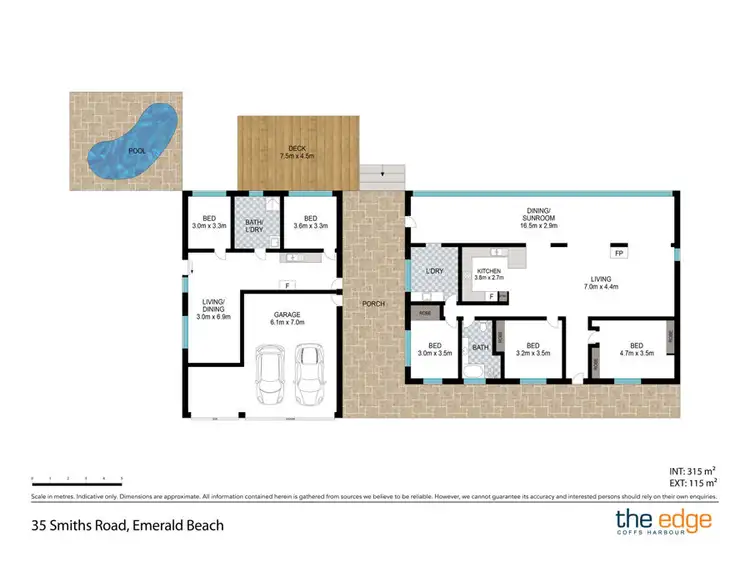Floorplan of Homely rural property listing, 35 Smiths Road, Emerald Beach NSW 2456