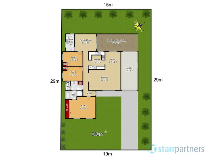 Floorplan of Homely house listing, 07 Knight Place, Bligh Park NSW 2756