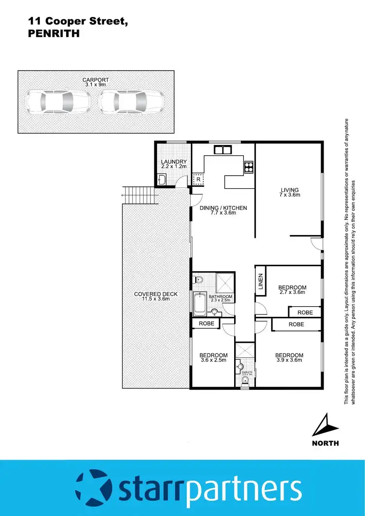 Floorplan of Homely house listing, 11 Cooper Street, Penrith NSW 2750