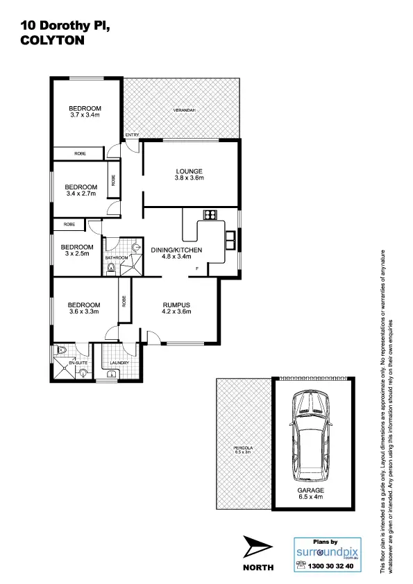 Floorplan of Homely house listing, 10 Dorothy Crescent, Colyton NSW 2760