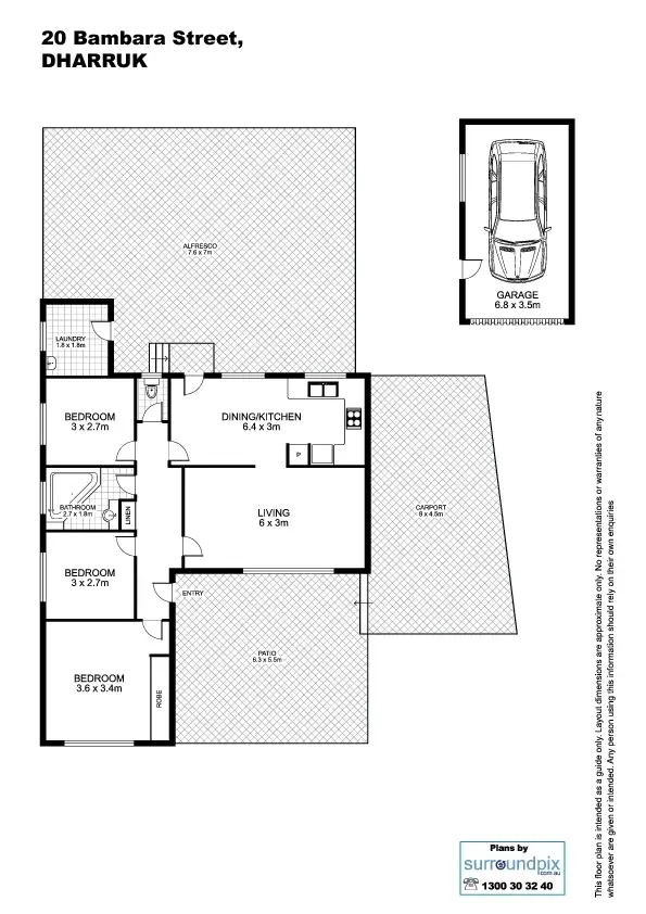 Floorplan of Homely house listing, 20 Bambara Street, Dharruk NSW 2770