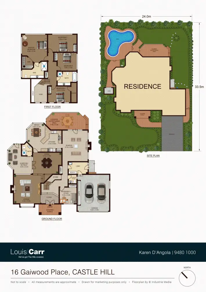 Floorplan of Homely house listing, 16 Gaiwood Place, Castle Hill NSW 2154