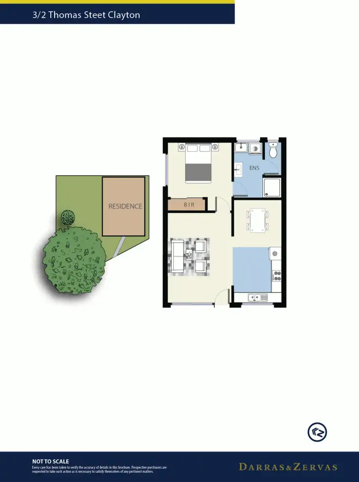 Floorplan of Homely unit listing, 3/2 Thomas Street, Clayton VIC 3168