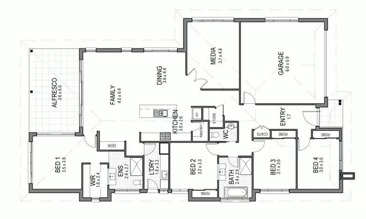 Floorplan of Homely house listing, 9 Water Gum Close, Sapphire Beach NSW 2450