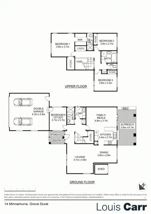 Floorplan of Homely house listing, 14 Minnamurra Grove, Dural NSW 2158