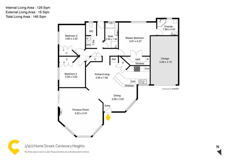 Floorplan of Homely house listing, 2/422 Hume Street, Centenary Heights QLD 4350