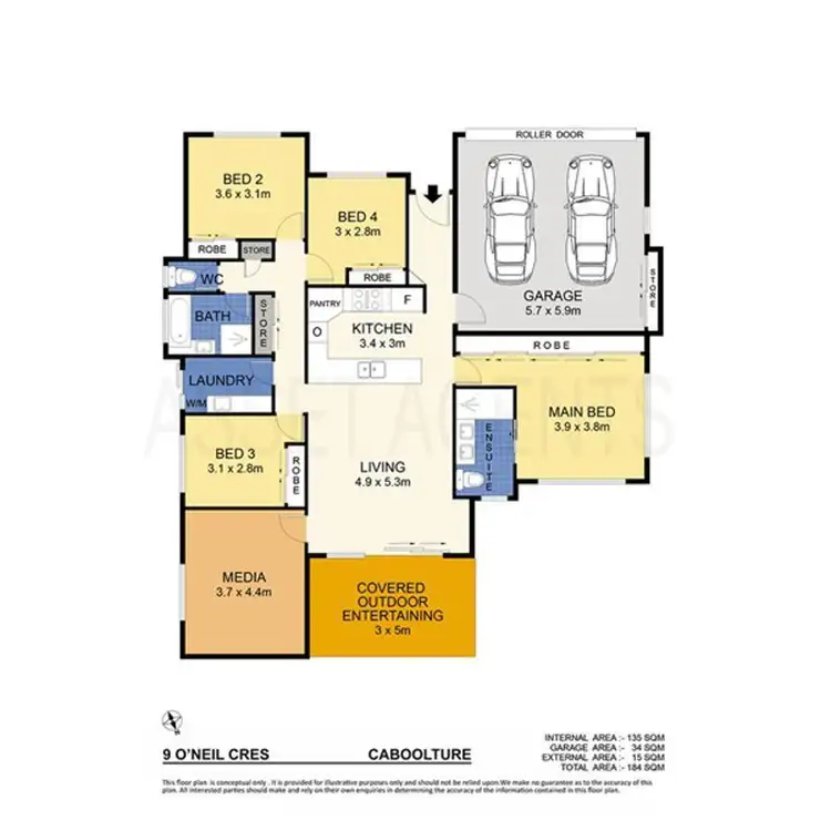Floorplan of Homely house listing, 9 O'Neill Street, Caboolture QLD 4510