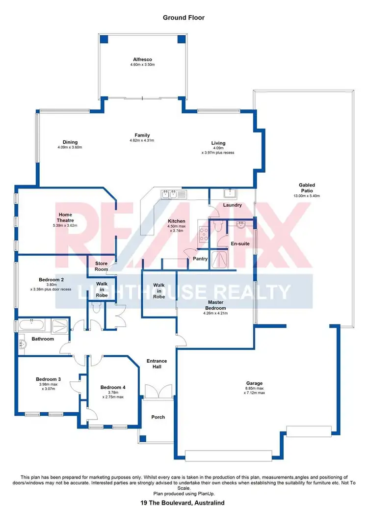 Floorplan of Homely house listing, 19 The Boulevard, Australind WA 6233