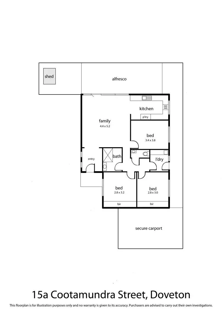 Floorplan of Homely house listing, 15a Cootamundra Street, Doveton VIC 3177