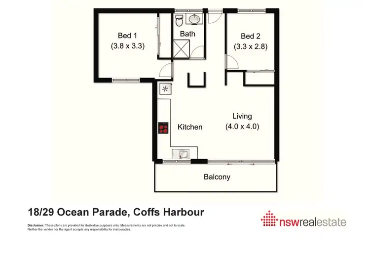 Floorplan of Homely unit listing, 18/27-29 Ocean Parade, Coffs Harbour NSW 2450
