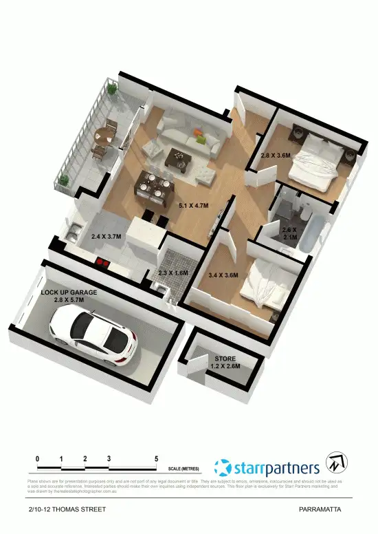 Floorplan of Homely unit listing, 2/10-12 Thomas Street, Parramatta NSW 2150