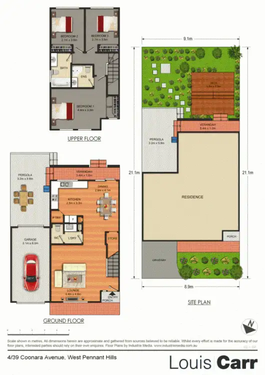 Floorplan of Homely townhouse listing, 4/39 Coonara Avenue, West Pennant Hills NSW 2125