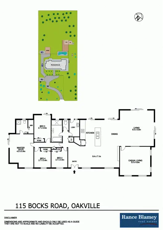 Floorplan of Homely house listing, 115 Bocks Road, Oakville NSW 2765