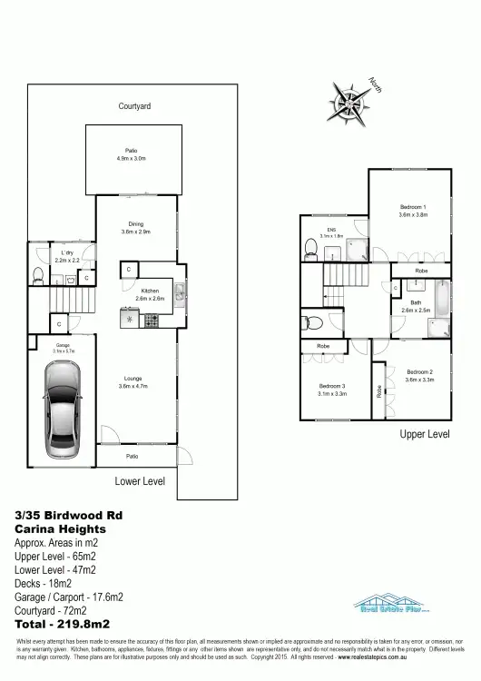 Floorplan of Homely townhouse listing, 3/35 Birdwood Rd, Carina Heights QLD 4152