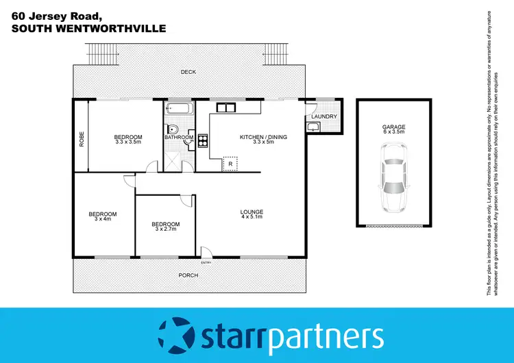 Floorplan of Homely house listing, 60 Jersey Road, South Wentworthville NSW 2145