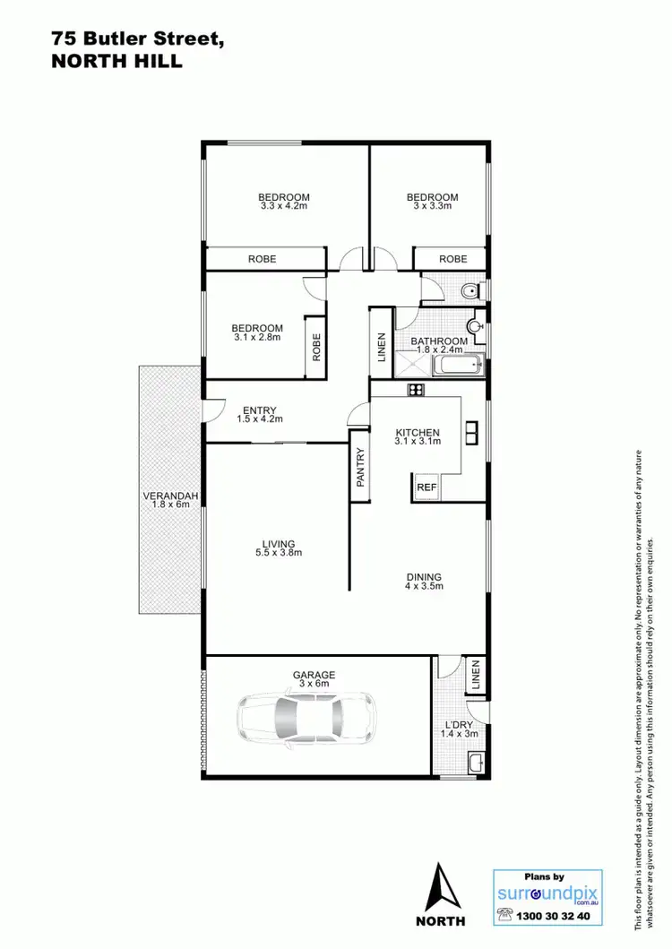 Floorplan of Homely house listing, 75 Butler Street, Armidale NSW 2350