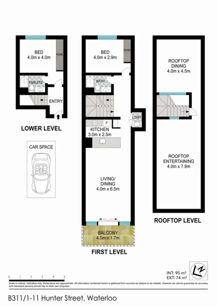 Floorplan of Homely apartment listing, B311/1-11 Hunter St, Waterloo NSW 2017