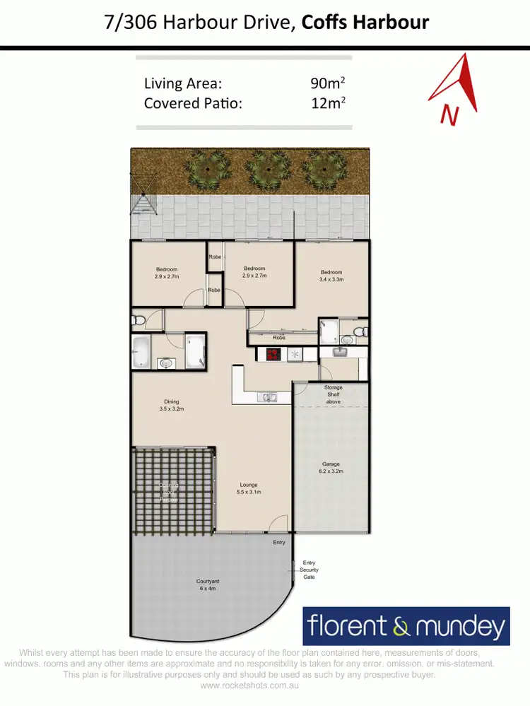 Floorplan of Homely villa listing, 7/306-310 Harbour Dr, Coffs Harbour NSW 2450