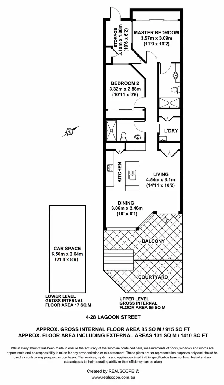 Floorplan of Homely house listing, 4/28 Lagoon Street, Sandgate QLD 4017