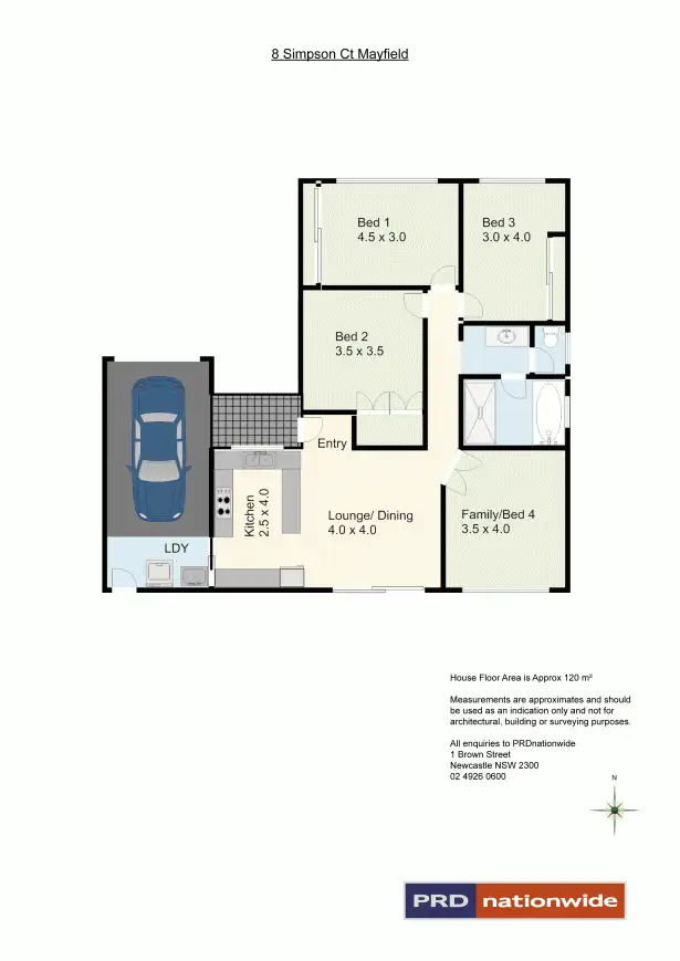 Floorplan of Homely house listing, 8 Simpson Court, Mayfield NSW 2304