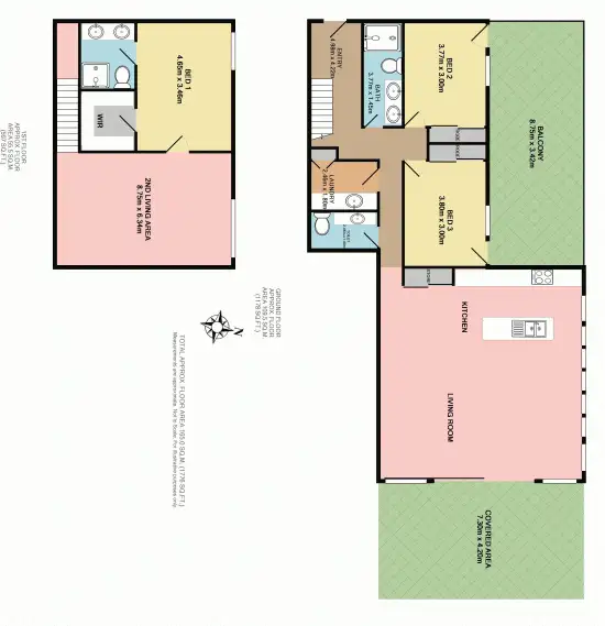 Floorplan of Homely unit listing, 2/1 Hutton Road, The Entrance North NSW 2261