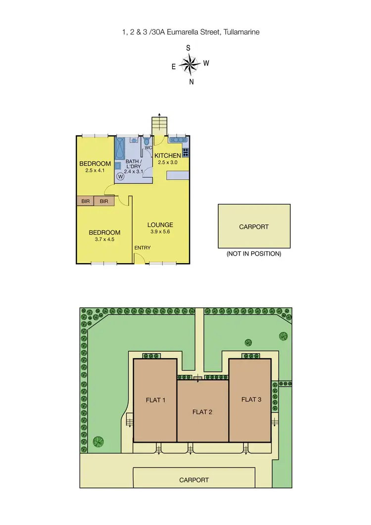 Floorplan of Homely block of units listing, 1/30A Eumarella Gve, Tullamarine VIC 3043
