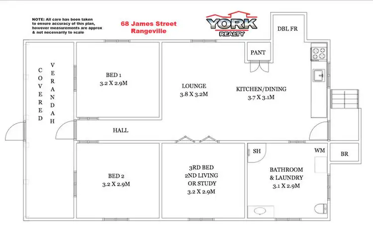 Floorplan of Homely house listing, 68 James Street, Rangeville QLD 4350