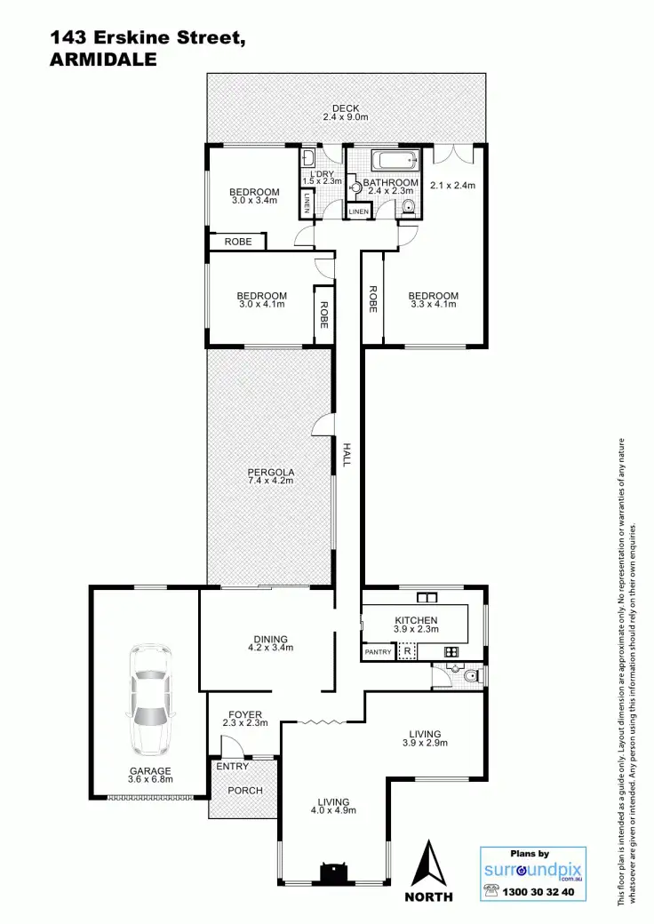 Floorplan of Homely house listing, 143 Erskine Street, Armidale NSW 2350