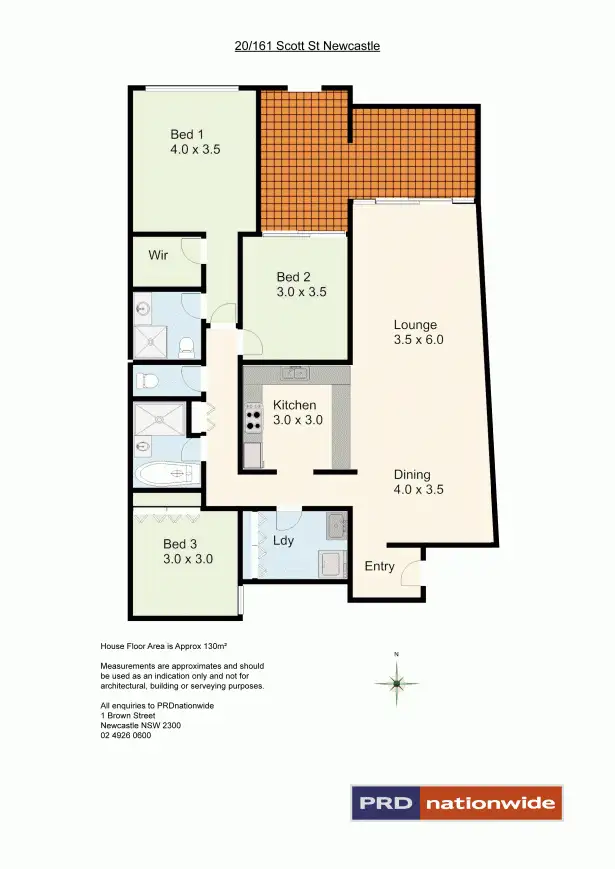 Floorplan of Homely apartment listing, 20/161 Scott Street, Newcastle NSW 2300