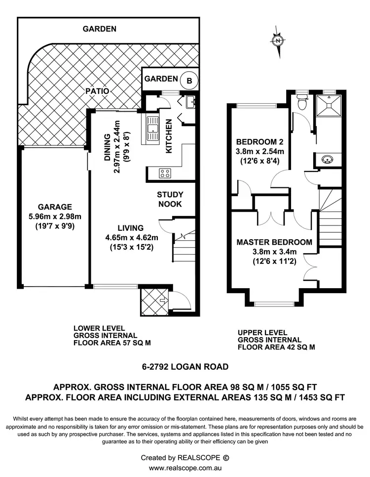 Floorplan of Homely townhouse listing, Unit 6/2792 Logan Road, Underwood QLD 4119