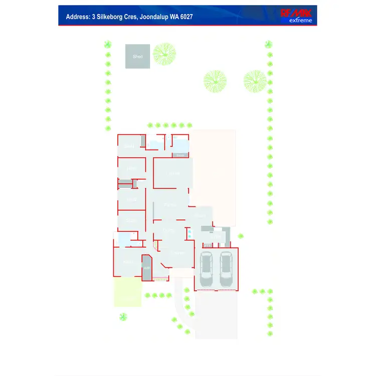 Floorplan of Homely house listing, 3 Silkeborg Crescent, Joondalup WA 6027