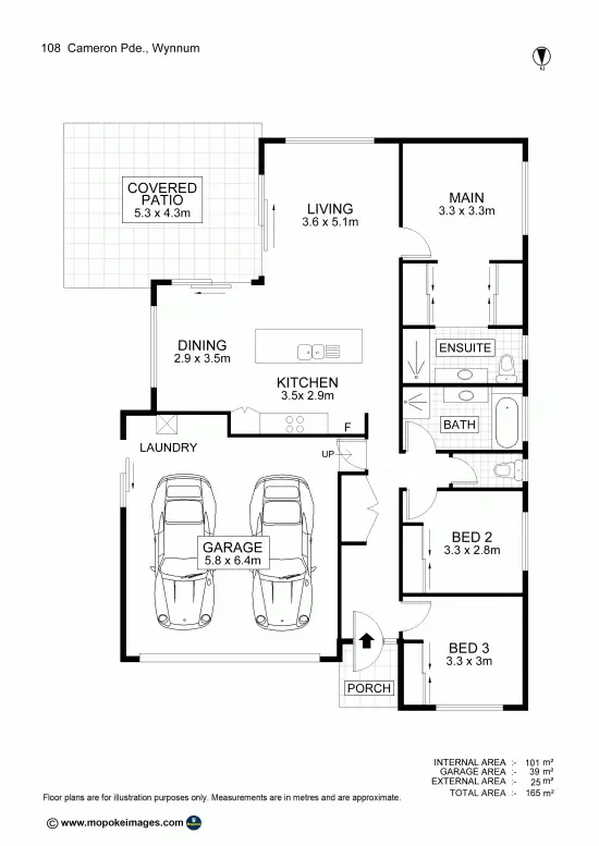 Floorplan of Homely house listing, 108 Cameron Parade, Wynnum QLD 4178