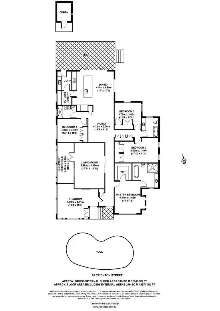 Floorplan of Homely house listing, 20 Crichton Street, Yeerongpilly QLD 4105