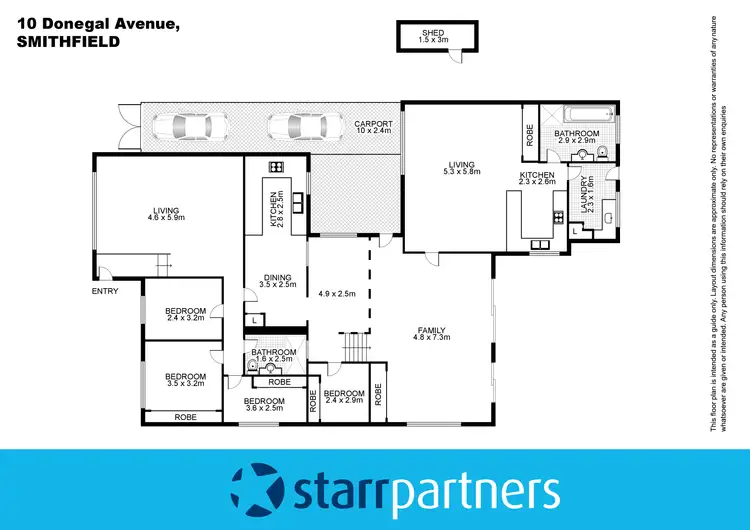 Floorplan of Homely house listing, 10 Donegal Avenue, Smithfield NSW 2164