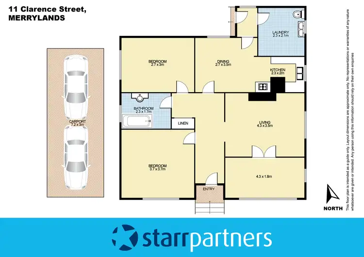 Floorplan of Homely house listing, 11 Clarence Street, Merrylands NSW 2160