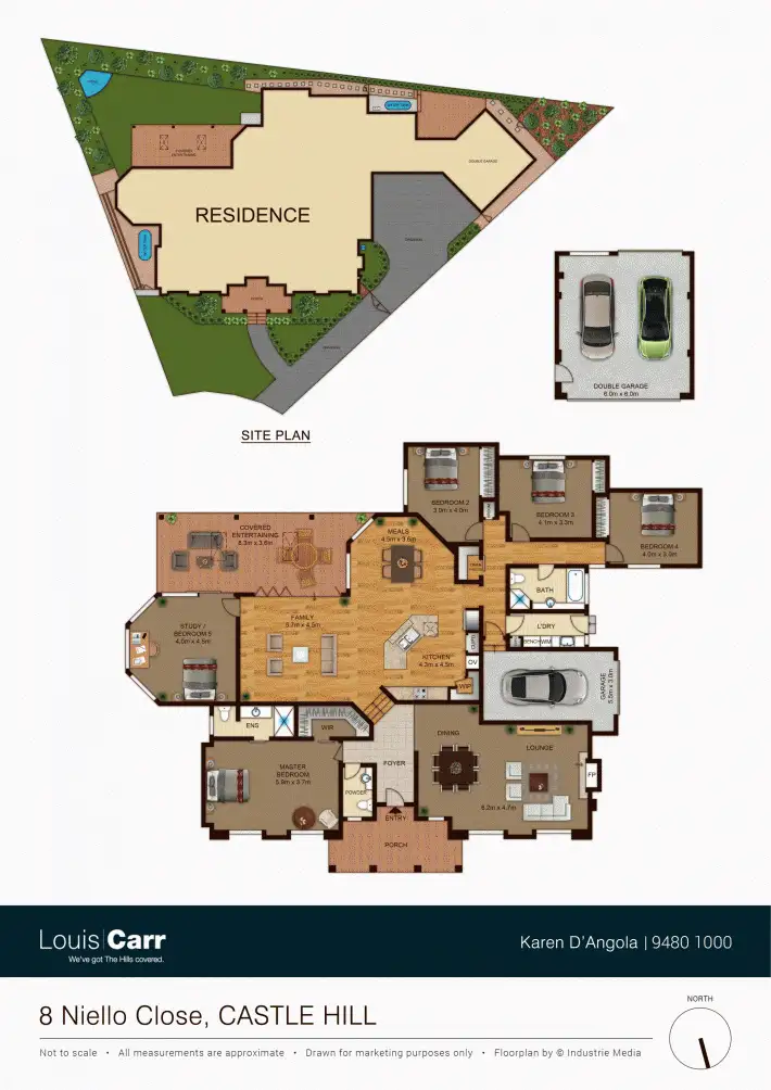 Floorplan of Homely house listing, 8 Niello Close, Castle Hill NSW 2154