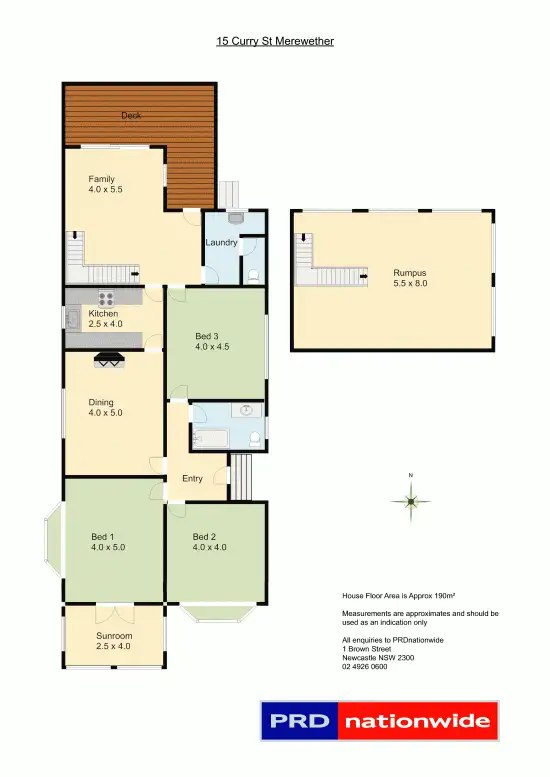 Floorplan of Homely house listing, 15 Curry Street, Merewether NSW 2291